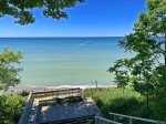 Amazing view of Lake Michigan from Douglas Beach Cottage summer 2020
